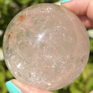 "Pink Fire" Azeztulite Quartz Kule fra Madagaskar