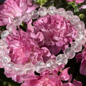 Pink Azeztulite Quartz Armbånd