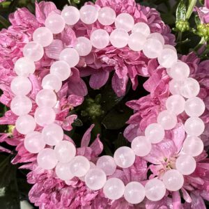 Pink Mangano Kalsitt Armbånd