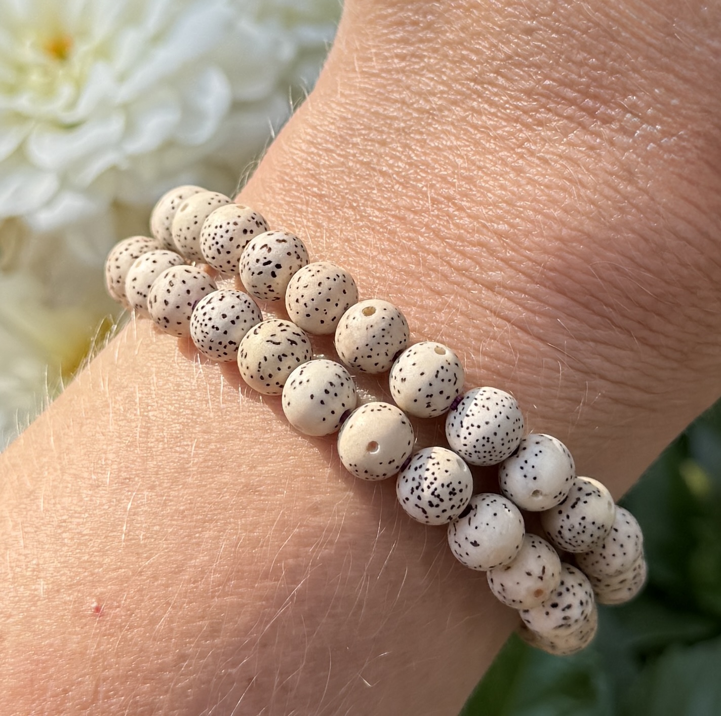 Lotus Seed "Bohdi Mala Prayer" Armbånd - Bilde 2
