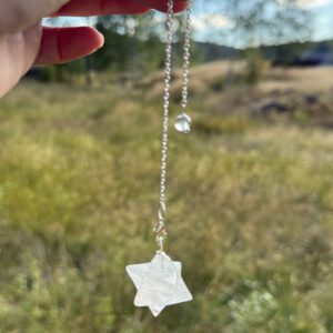 Merkaba Pendel i Bergkrystall