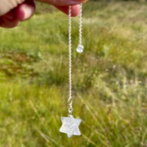 Merkaba Pendel i Bergkrystall