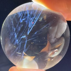 Blue Needle/ Blue Feather Quartz Kule