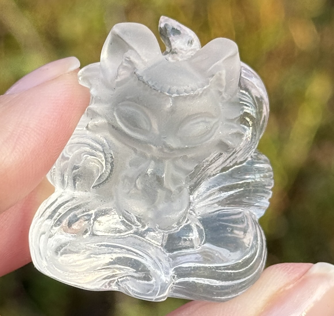 Clear Quartz Kitsune - Bilde 3