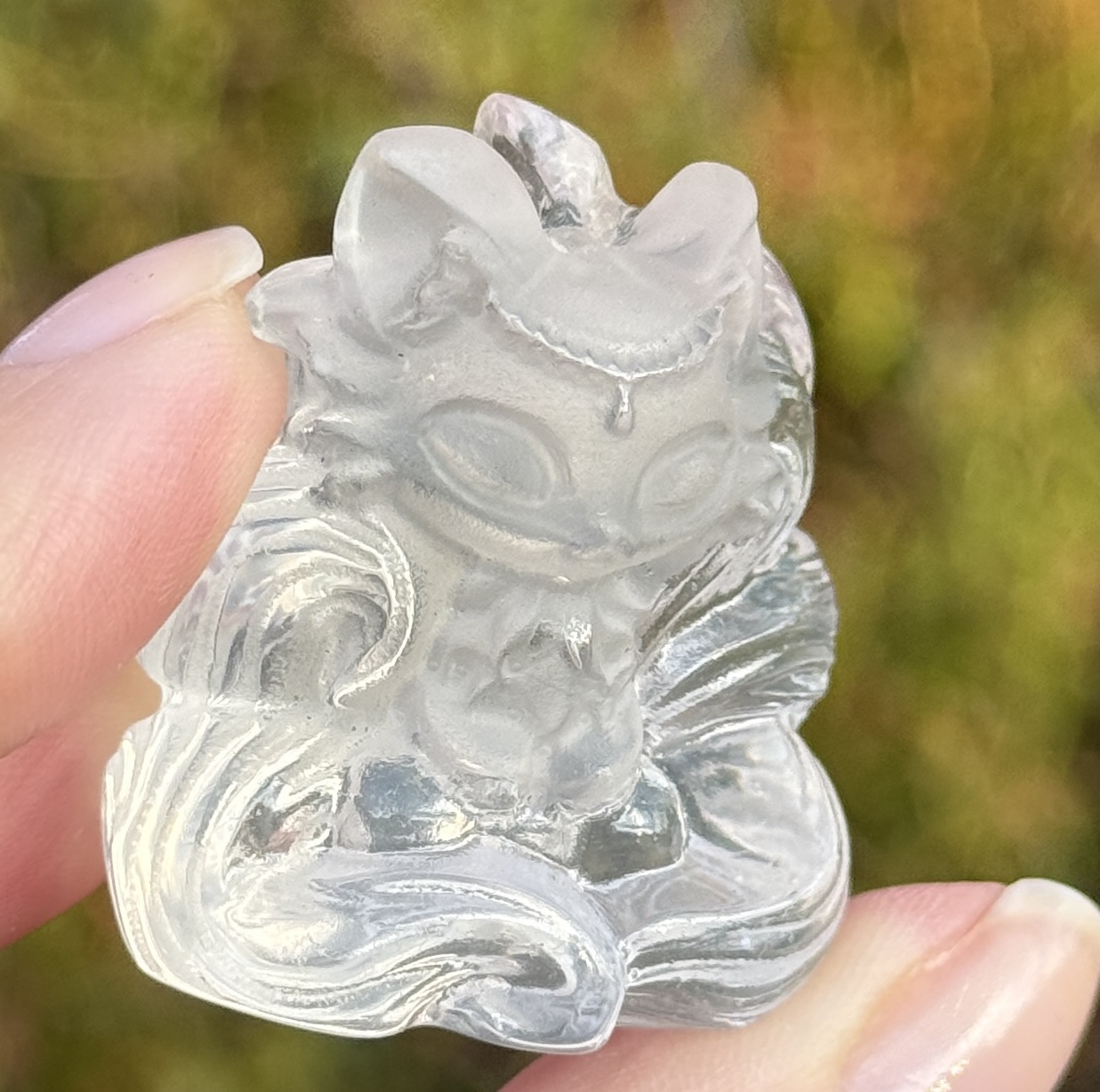 Clear Quartz Kitsune - Bilde 2