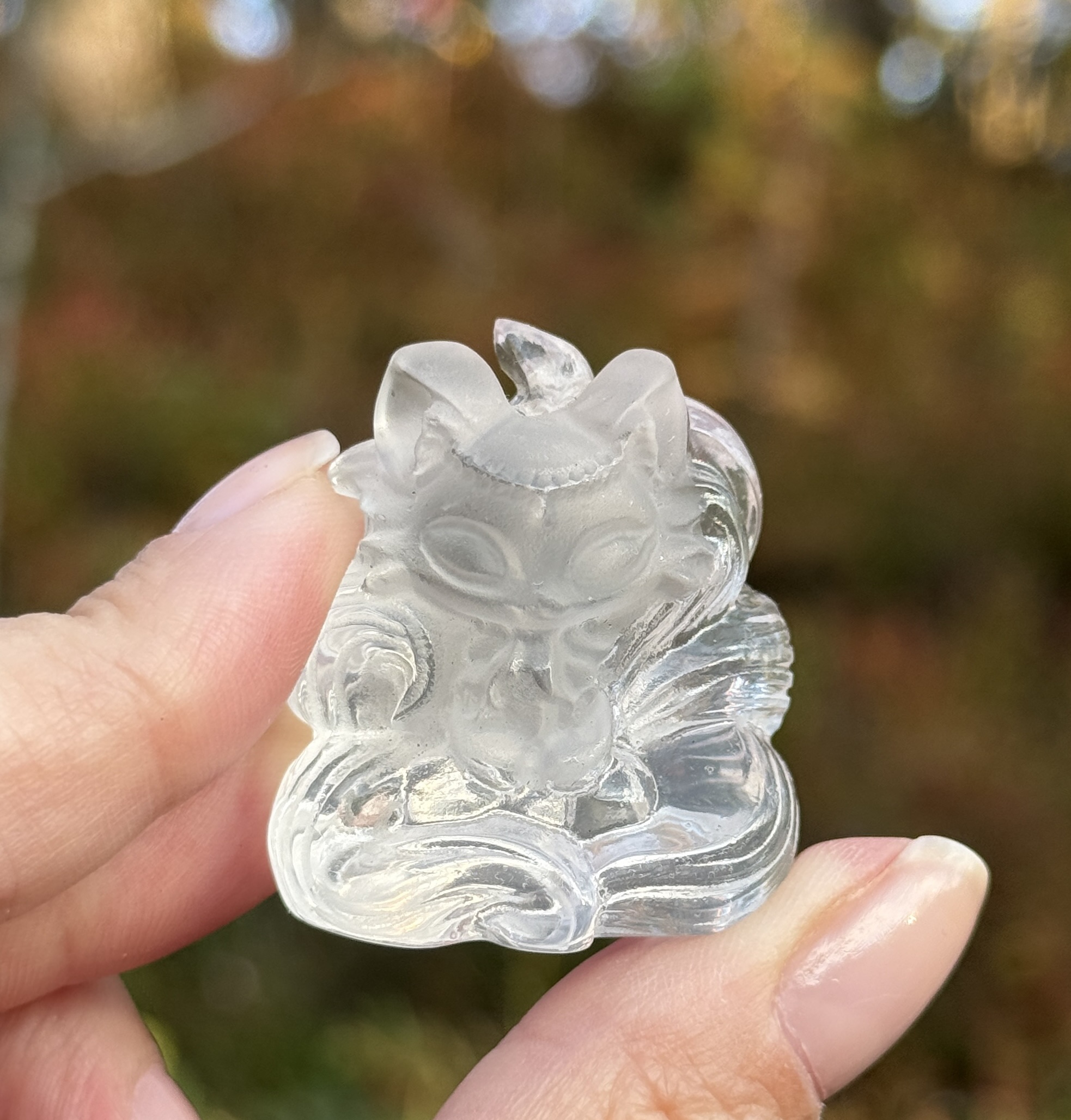 Clear Quartz Kitsune