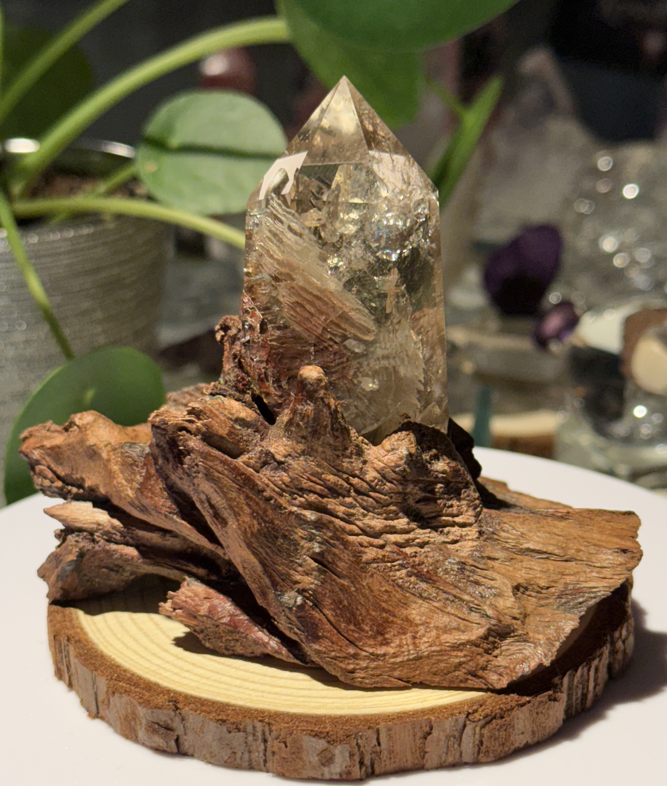 Gardenquartz på tre base
