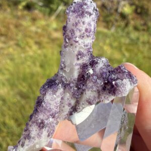 Candlequartz med Fluoritt