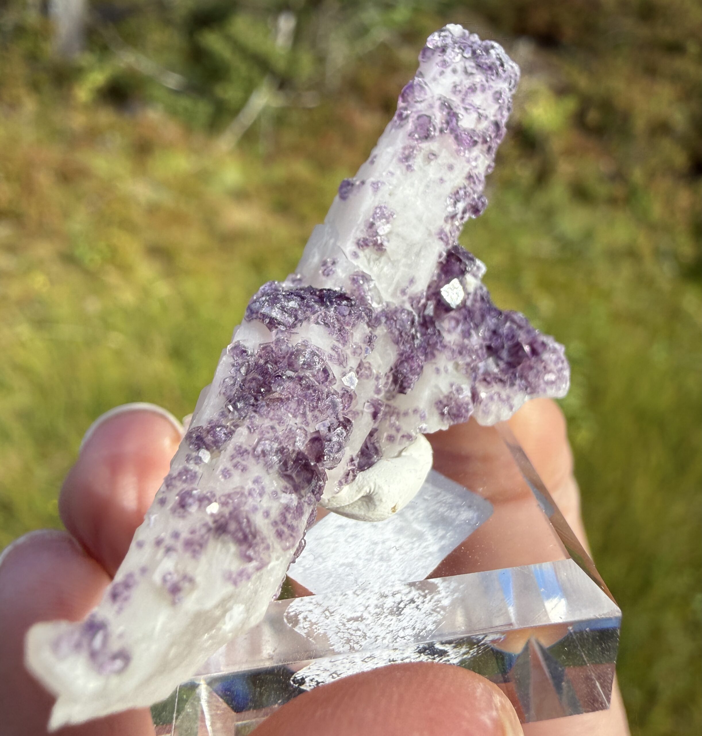 Candlequartz med Fluoritt - Bilde 2